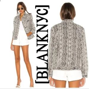 NWT ~ BLANK NYC SNAKE PRINT JACKET sz M